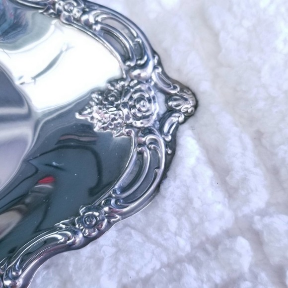 Community Silver Trinket Candy Key Tray Dish - Picture 5 of 7